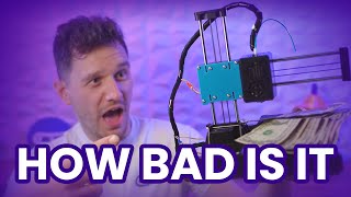 How BAD is the WORLD’S CHEAPEST 3D printer [upl. by Eatnohs814]