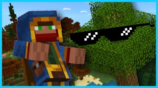 The BEST WAY To Get Wood In Minecraft Shorts [upl. by Anileda347]