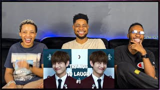 Our Reaction To BTS TRY NOT TO LAUGH CHALLENGE [upl. by Preiser234]