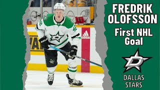 Fredrik Olofsson 42 Dallas Stars first NHL goal Dec 31 2022 [upl. by Ssitnerp]