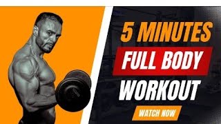 5 minutes full body workout watching now [upl. by Aerdnod599]