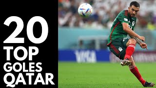 20 MEJORES GOLES DE QATAR 2022 [upl. by Netsyrc]