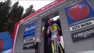 Ramon Zenhaeusern wins slalom in Alta Badia Italy [upl. by Haila366]