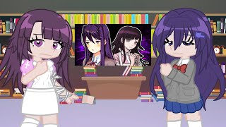 Danganronpa 2 and DDLC react to Mikan Tsumiki vs Yuri [upl. by Anipsed465]