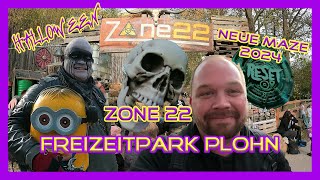 Freizeitpark Plohn Zone22 mit neuer Halloween Maze 2024 RESET  theme park vlogs [upl. by Stinson]