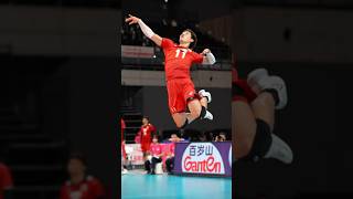 Nishida verticaljump spike volleyball vnl2024 bongchuyen haikyuu volleyballhighlights [upl. by Elam]