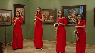 JSBACHBadinerie Misteria Saxophone Quartet [upl. by Mcginnis]