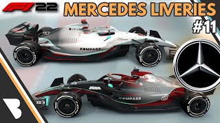 F1 22  MERCEDES LIVERY IDEAS  11 [upl. by Atinuaj]