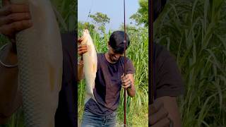 Fishing hook se mere pakri huye sabse bare machli😍🎣020 hindi hook fishing hindi village fishing [upl. by Elleira]