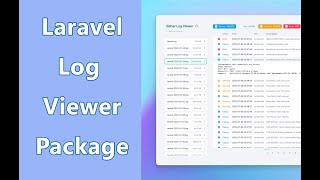 Laravel Log Viewer Package [upl. by Acima685]