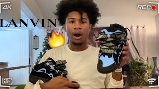 UNBOXING LANVIN CURB SNEAKERS FT MAYSHOWRU  THESE ARE HARD 🔥 [upl. by Prady330]