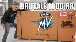 2024 MV AGUSTA BRUTALE 1000 RR Unboxing 208HP  First Start  Exhaust Sound [upl. by Erdah]