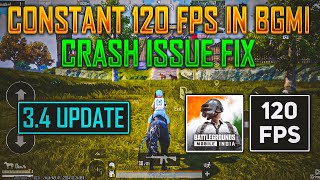 🤩 Finally Constant 120 Fps In Android  Crash Issue Solution In 34 Update  Official 120 fps Test [upl. by Ssecnirp]