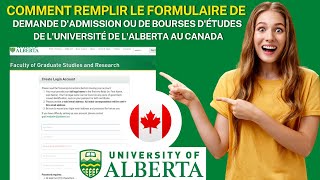 BOURSES DETUDES AU CANADA  COMMENT FAIRE LA DEMANDE DADMISSION À LUNIVERSITÉ DE LALBERTA [upl. by Christis]