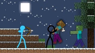 Animation vs Minecraft AVM Shorts Stickmen vs Minecraft Fan Made [upl. by Essiralc79]