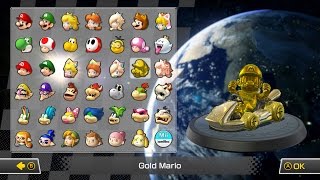 All Characters Karts Wheels and Gliders  Mario Kart 8 Deluxe [upl. by Safier]