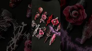 Halloween Nail Inspo  Spooky Nail Design  Halloween Nail Art  3D Nail Art [upl. by Arreyt]