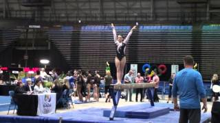 Ella Warren Gymnastics Beam 8925 with a fall State Mt Lv 10 Vega [upl. by Halsey29]