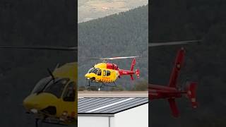 helicopter BELLRANGE429 ECNOT aterrizaje aeropuerto andorra firefighter rescue viralvideo [upl. by Labaw]