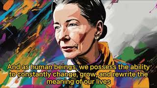 Simone de Beauvoir insight lecture philosophy [upl. by Tesil]