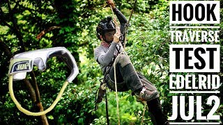 Hook Traverse Edelrid Jul2 Belay Device Test  Gopro  Bulldog Bone Bola Lanyard  Captain Hook [upl. by Aihsas]