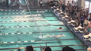 Shawnee Mission Northwest District Invitational  100 Freestyle Heat 9 January 2024 [upl. by Menzies]