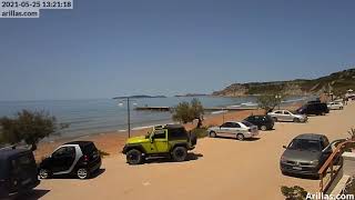 20210525 Arillas Corfu Live Webcam [upl. by Arhaz]