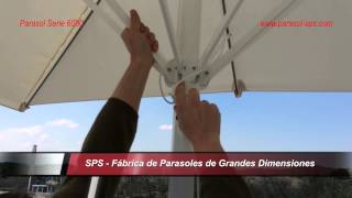 Parasol SPS Serie 6000 Resistente hasta 35m fácil desmontaje [upl. by Imled354]