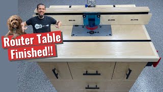 Router Table Build  Finishing the fence top dust collection [upl. by Hopkins]