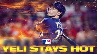 Christian Yelich STILL HOT in MLB Second Half  MLB Highlights [upl. by Attekal]