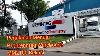 Perjalanan Menuju PT Brenntag Warehouse MM2100 Bekasi [upl. by Cran]