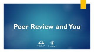 Peer Review and You [upl. by Kassity776]