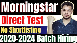 Morningstar Direct Test  OFF Campus Drive  2024  2023  2022  2021 Batch Hiring  Fresher Jobs [upl. by Green]