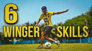 6 SIMPLE Football Skills For WINGERS [upl. by Aliac305]