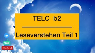 Leseverstehen b2  Teil 17 [upl. by Ettennod321]