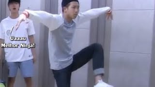 BTS O Açúcar Isolado e Rapmon Instrutor de Ninjismo [upl. by Eilyk]