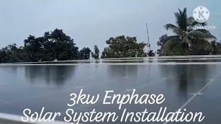 3Kw Enphase Solar System Installation Kerala VideoLIFE IS MY WORLDRR [upl. by Ahsiekram]