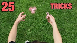 25 FIDGET SPINNER TRICKS [upl. by Ahcmis69]