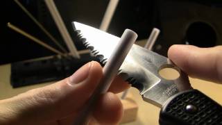 How to sharpen a serrated edge [upl. by Eissehc]