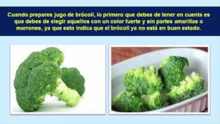 Como Preparar Jugo De Brocoli Crudo  Brocoli En Licuado [upl. by Leicester]