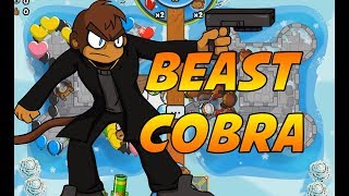 MORE BEASTLY COBRA STRATS  Bloons TD Battles [upl. by Milson]