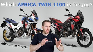 Differences between Honda Africa Twin 1100 and AT Adventure Sports [upl. by Fransisco]