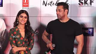 Notebook Trailer Launch  Salman Khan Zaheer Iqbal Pranutan Bahl [upl. by Rubie]