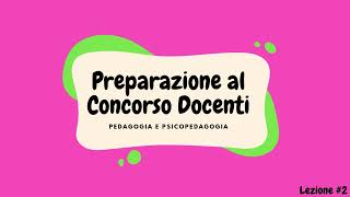 Preparazione al Concorso Docenti 2 [upl. by Annawaj]