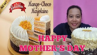 RED RIBBON MANGO CHOCO MARJOLAINE CAKE  CAKE REVIEW BY LYTE TV [upl. by Ardnaeel]