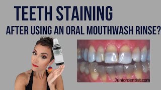 TeethStaining After Using Chlorhexidine Gluconate Mouthwash  Can the oral rinse stain teeth [upl. by West]