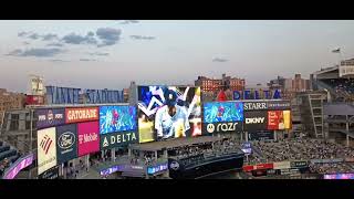 New York Yankees upclose  pregame light show at Yankee Stadium September 9 2024 [upl. by Attenrev]