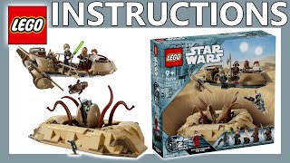 LEGO Instructions  Desert Skiff amp Sarlacc Pit  75396  LEGO Star Wars 2024 [upl. by Talanian777]