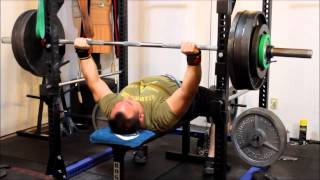 Paused Bench Press 380 lb x 1 1RM [upl. by Hakym482]