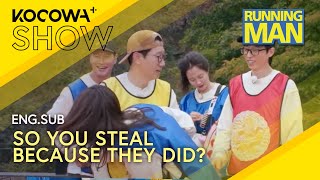 The Team Keeps Cheating Stealing From Each Other In The Game 😂💰  Running Man EP724  KOCOWA [upl. by Caughey]